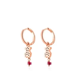 Brincos Motif em Prata Vermeil rosa