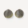 Brincos pequenos ATELIER Nenufar em Ouro e Diamantes amarelos