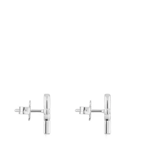 Brincos pequenos em prata 14 mm TOUS MANIFESTO