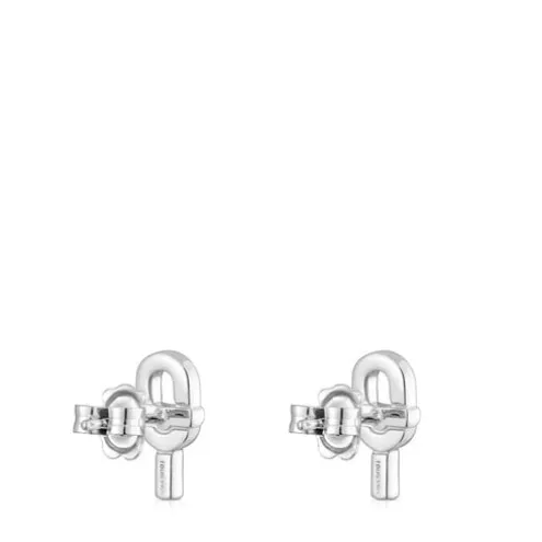 Brincos pequenos em prata 14 mm TOUS MANIFESTO