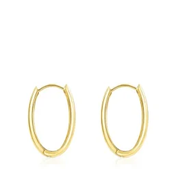 Brincos TOUS Basics oval em Prata vermeil