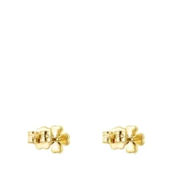 Brincos TOUS Good Vibes trevo em Ouro e Diamantes
