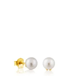 Brincos TOUS Pearls em Ouro