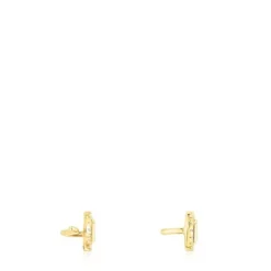 Brincos trepadores em prata vermeil e diamantes Logo