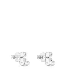 Brincos urso em prata 10 mm Bold Bear