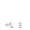 Brincos urso em prata 7,2 mm Bold Bear