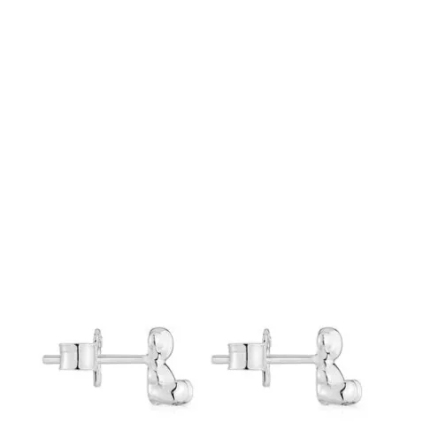 Brincos urso em prata 7,2 mm Bold Bear