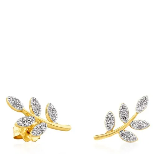 Brincos Gem Power em Ouro com Diamantes