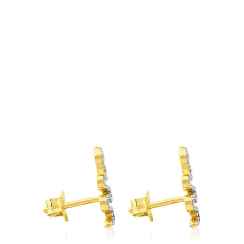Brincos Gem Power em Ouro com Diamantes