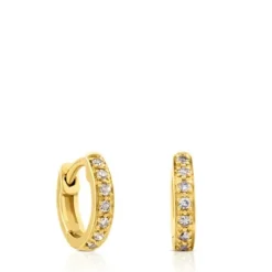 Brincos Gem Power em Ouro com Diamantes