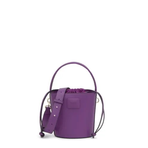 Bucket bag pequena roxa TOUS Lucia