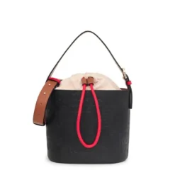 Bucket bag preta e castanha TOUS Nanda