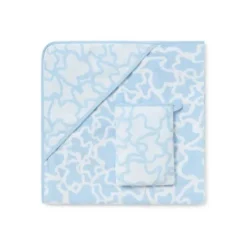 Capa de banho Kaos com Luva Azul Cesleste