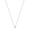 Colar Alecia em Ouro Branco com Diamantes