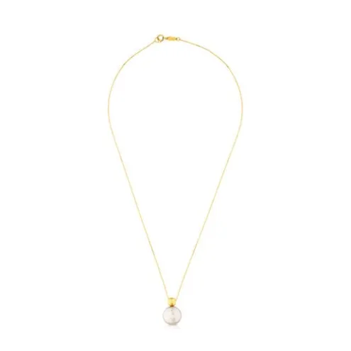 Colar Alecia em ouro com pérola.