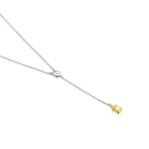 Colar bicolor com urso TOUS Joy Bits
