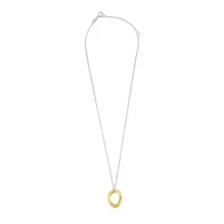 Colar com argola TOUS Hav em prata vermeil bicolor