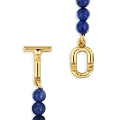 Colar com banho de ouro de 18 K sobre prata e sodalite TOUS MANIFESTO