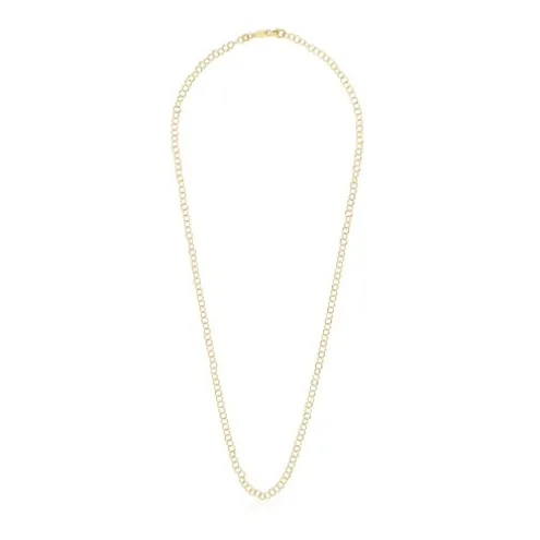 Colar curto argolas em ouro 50 cm TOUS Basics