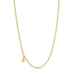 Colar curto barbado banhado a ouro de 18 K sobre prata Bold Bear