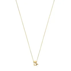 Colar curto em ouro e urso I-Bear