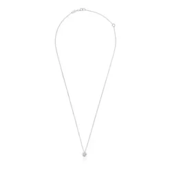 Colar curto rosácea em ouro branco e diamantes 0,15 ct Les Classiques