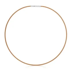 Colar em aço IP laranja 2 mm Mesh Tube