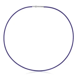 Colar em aço IP lilás 2 mm Mesh Tube