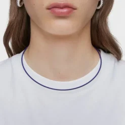 Colar em aço IP lilás 2 mm Mesh Tube