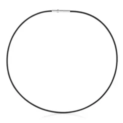 Colar em aço IP preto 2 mm Mesh Tube