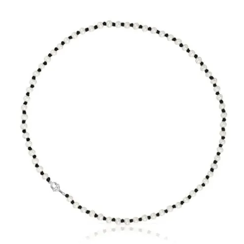 Colar em nylon preto com pérolas cultivadas de 50 cm TOUS MANIFESTO