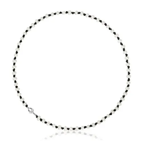 Colar em nylon preto com pérolas cultivadas de 42 cm TOUS MANIFESTO