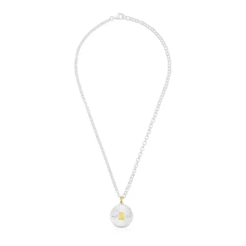 Colar em prata e prata vermeil urso Iris Motif