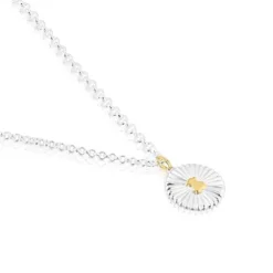 Colar em prata e prata vermeil urso Iris Motif