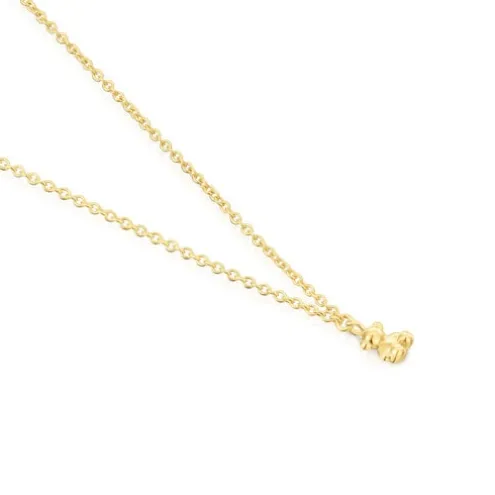 Colar em prata vermeil Bold Bear