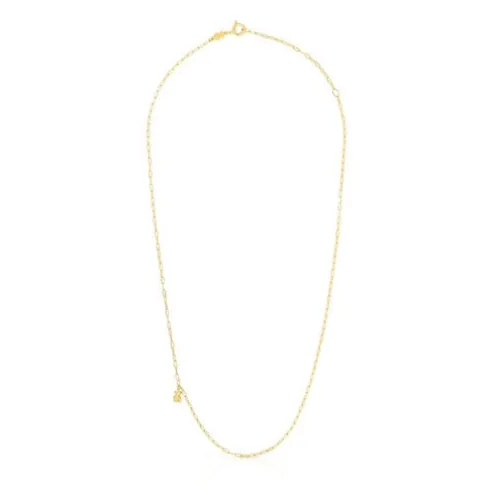 Colar em prata vermeil com argolas ovais Bold Bear
