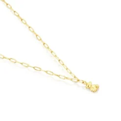 Colar em prata vermeil com argolas ovais Bold Bear