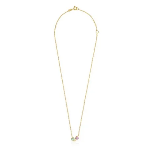 Colar Glory em Prata Vermeil com Amazonite e Ametista