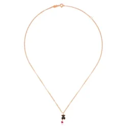 Colar Motif em Prata Vermeil rosa