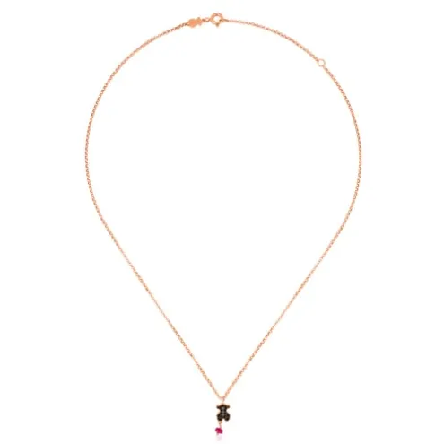 Colar Motif em Prata Vermeil rosa