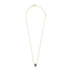 Colar Nenufar em Prata vermeil e diamantes