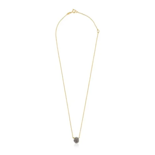Colar Nenufar em Prata vermeil e diamantes