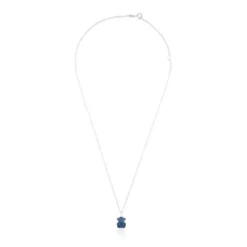Colar New Color em Prata com Quartzo com Dumortierite