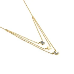 Colar Nocturne em Prata Vermeil, Diamantes e Pérola