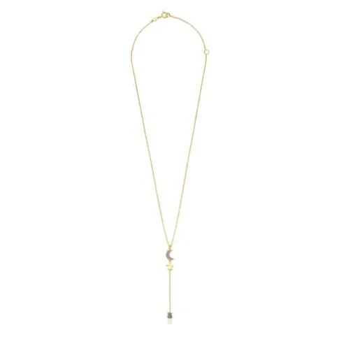Colar Nocturne em Prata vermeil e motivos de Diamantes