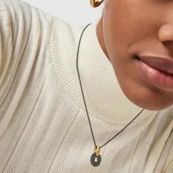 Colar Oursin bicolor