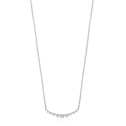Colar Riviere em Ouro branco com Diamantes