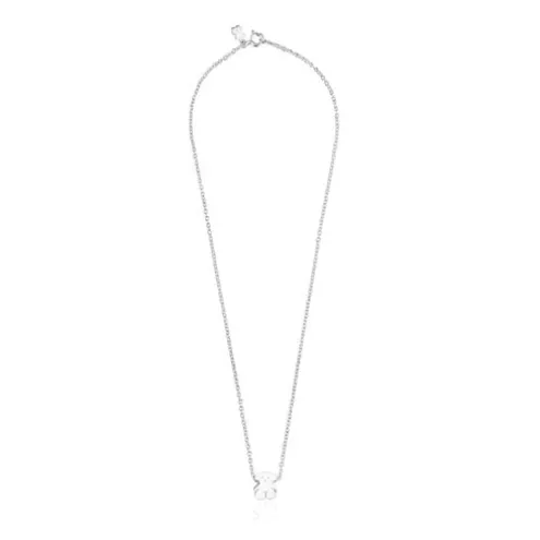Colar Sweet Dolls urso em Prata