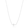 Colar TOUS Cruz em Ouro branco com Diamantes