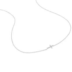 Colar TOUS Cruz em Ouro branco com Diamantes